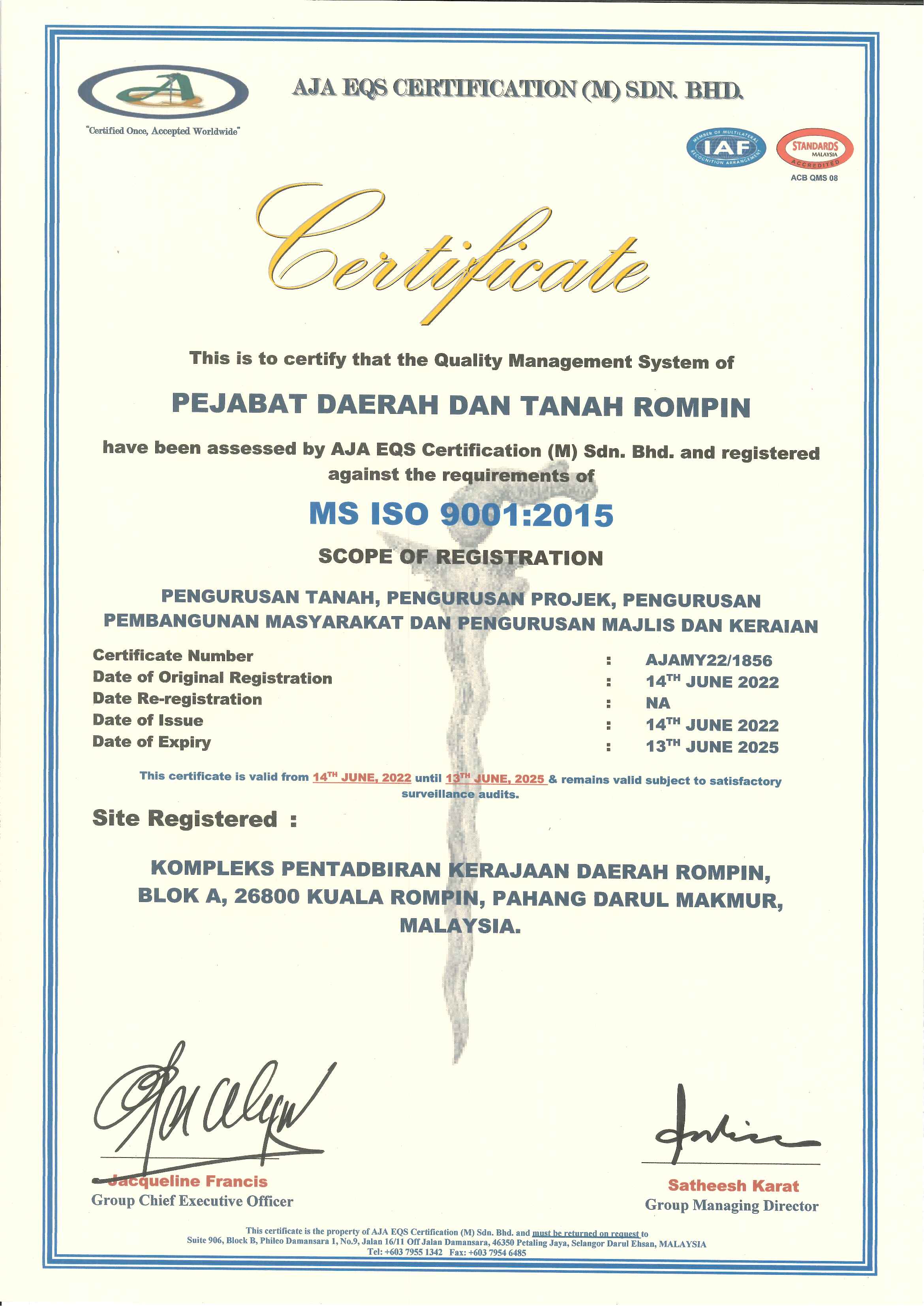 VISI, MISI DAN DASAR KUALITI